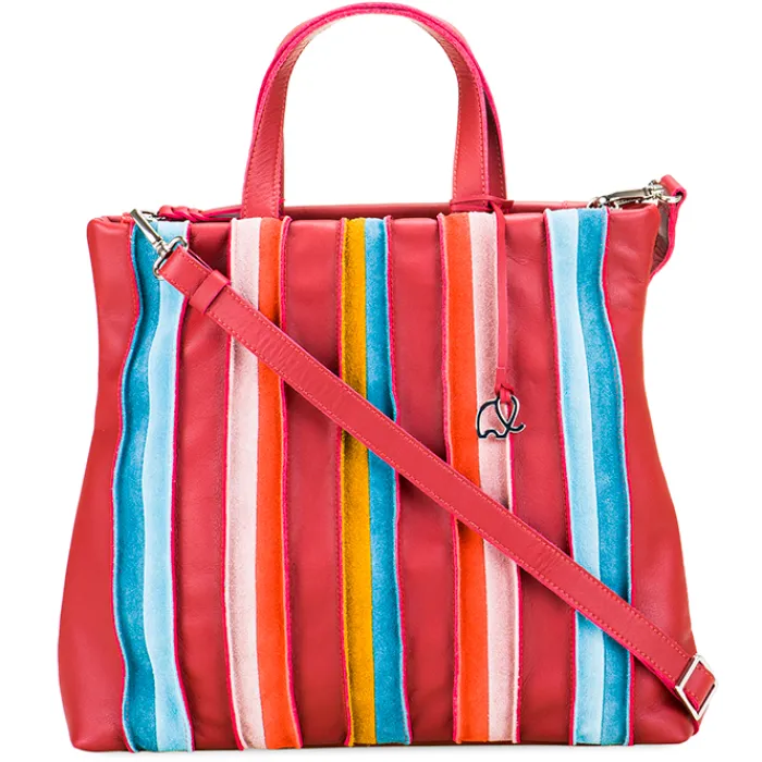 Women Mywalit Shoppers & Tote Bags|Multiways Bags|Laguna Large Leather and Suede Shopper Vesuvio