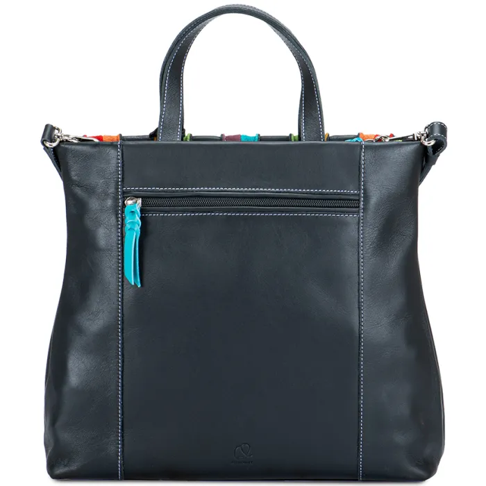 Women Mywalit Shoppers & Tote Bags|Multiways Bags|Laguna Large Leather and Suede Shopper Black