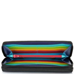 Women Mywalit Zip Around Wallets|Women Wallets|Large Double Zip Wallet Black Pace