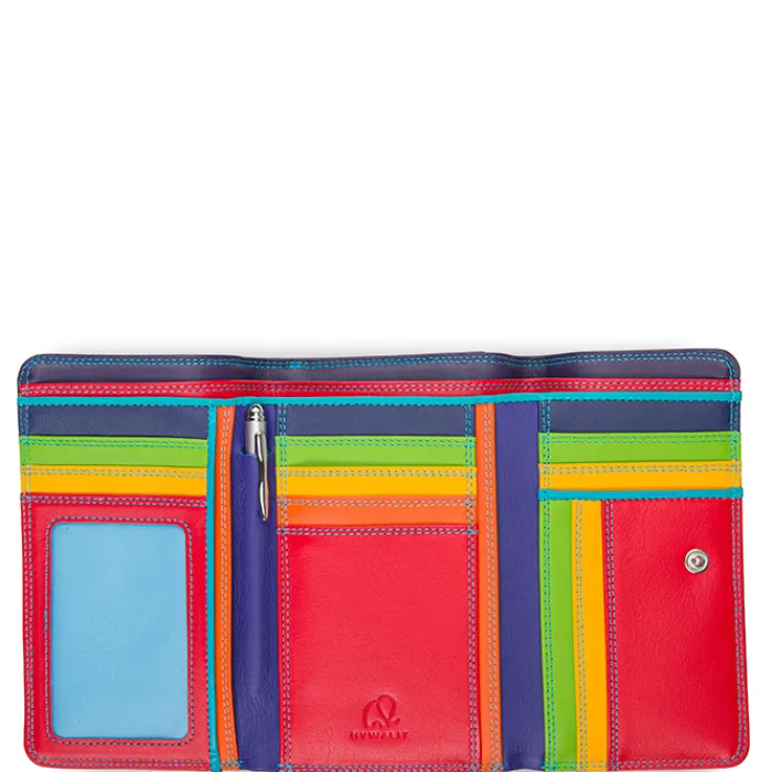 Women Mywalit Women Wallets|Large Tri-fold Wallet Black Pace