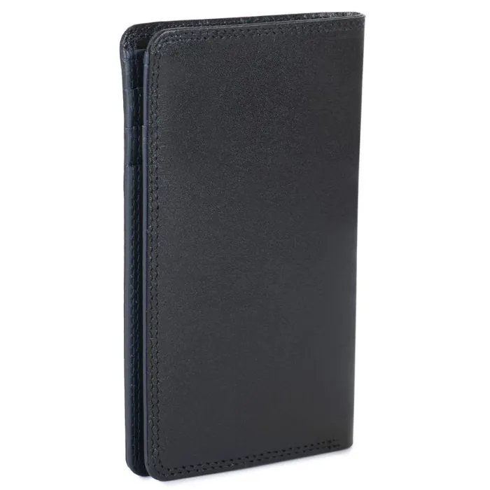 Mywalit Men Wallets|Men's Bi-colour Mini Bi-Fold Wallet Black-Blue