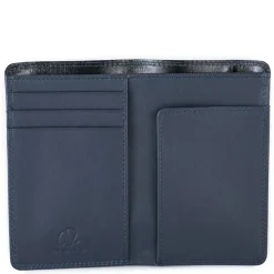 Mywalit Men Wallets|Men's Bi-colour Mini Bi-Fold Wallet Black-Blue