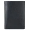 Mywalit Men Wallets|Men's Bi-colour Vertical Bi-Fold Wallet Black-Blue