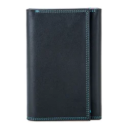 Mywalit Rfid Protected|Men Wallets|Men's Tri-fold Wallet with Zip Nappa Black Pace