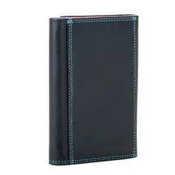 Mywalit Rfid Protected|Men Wallets|Men's Tri-fold Wallet with Zip Nappa Black Pace