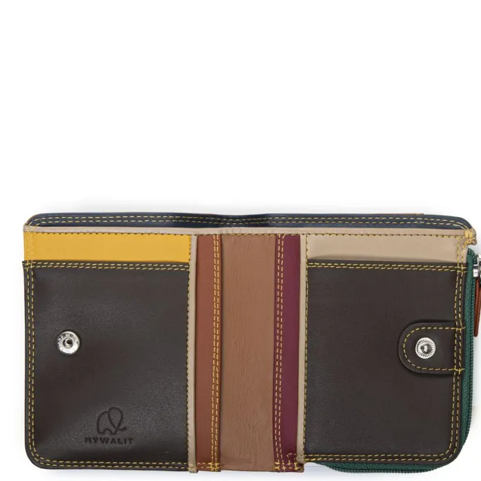 Women Mywalit Women Wallets|Mini BiFold Zip Wallet Bosco