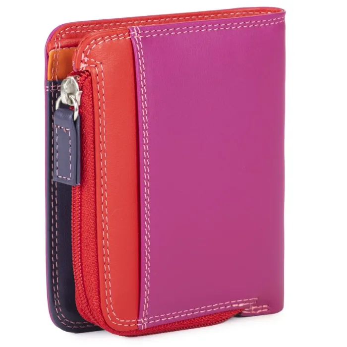 Women Mywalit Women Wallets|Mini BiFold Zip Wallet Sangria Multi