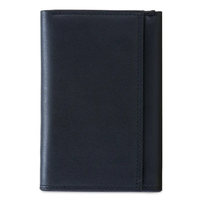 Mywalit Rfid Protected|Men Wallets|RFID Men's Tri-fold Wallet with Zip Nappa Black