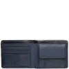 Mywalit Rfid Protected|Men Wallets|RFID Standard Men's Wallet with Coin Pocket Black-Blue