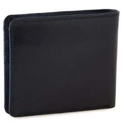 Mywalit Rfid Protected|Men Wallets|RFID Standard Men's Wallet with Coin Pocket Black-Blue