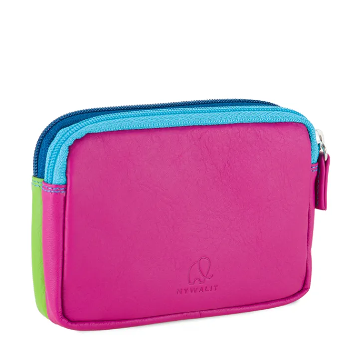 Women Mywalit Pouches|Coin Purses|Small Leather Double Zip Purse Liguria