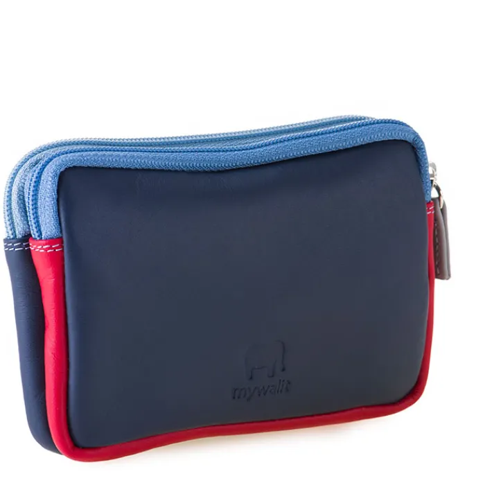 Women Mywalit Pouches|Coin Purses|Small Leather Double Zip Purse Royal
