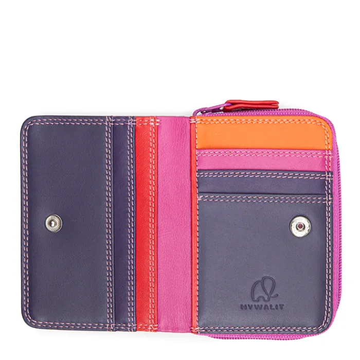 Women Mywalit Zip Around Wallets|Women Wallets|Small Zip Wallet Sangria Multi