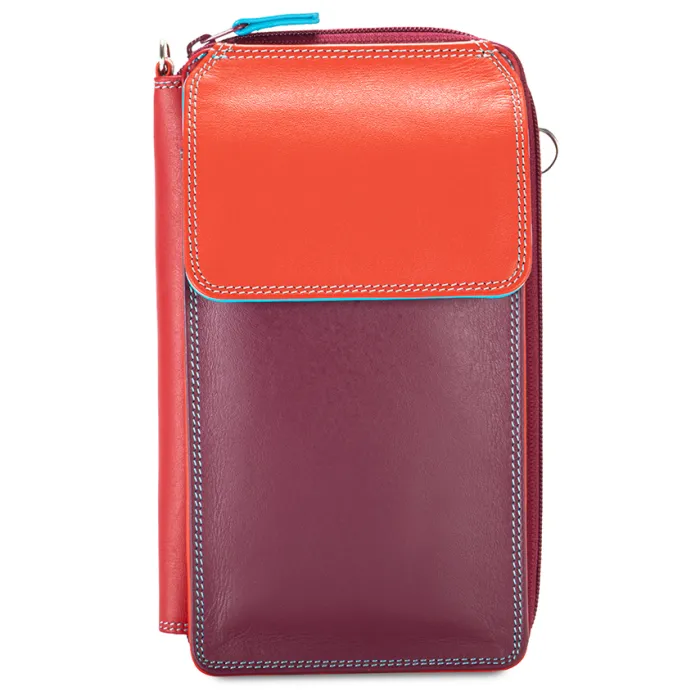 Women Mywalit Travel Organisers|Zip Around Wallets|Zip Round Multi Purse with Shoulder Strap Pompeii