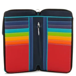 Women Mywalit Travel Organisers|Zip Around Wallets|Zip Round Multi Purse with Shoulder Strap Black Pace