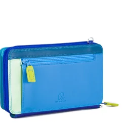 Women Mywalit Travel Organisers|Zip Around Wallets|Zip Round Multi Purse with Shoulder Strap Seascape