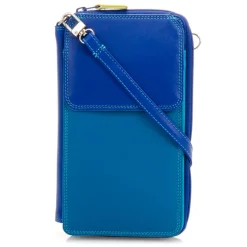 Women Mywalit Travel Organisers|Zip Around Wallets|Zip Round Multi Purse with Shoulder Strap Seascape